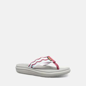 Teva Voya Flip Sandalen Kinder Grau/Rot [ODWI29037]